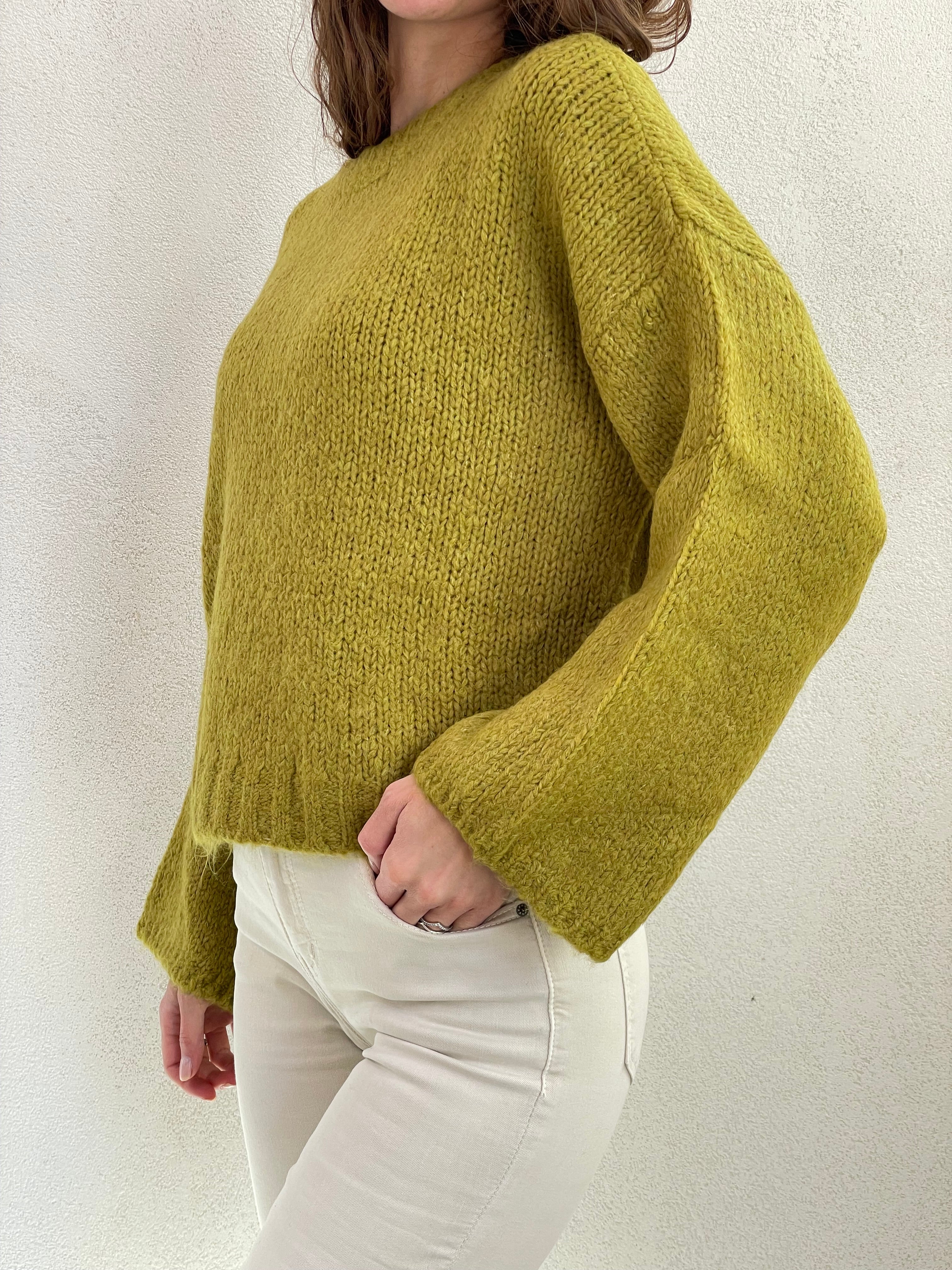 Maglia over manica ampia