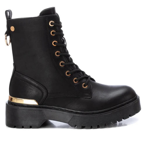 Boots in ecopelle dettaglio oro