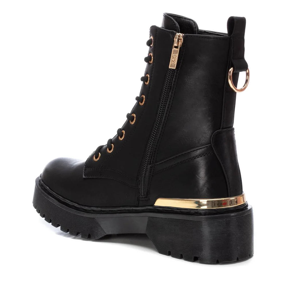 Boots in ecopelle dettaglio oro