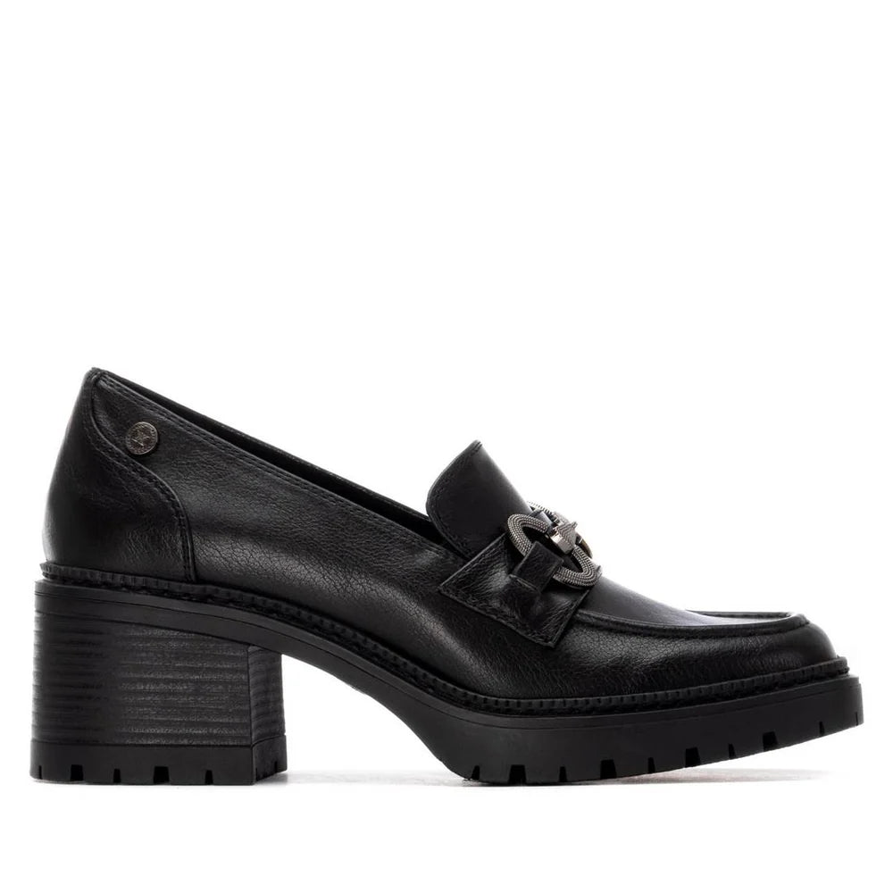 Mocassino in ecopelle con tacco