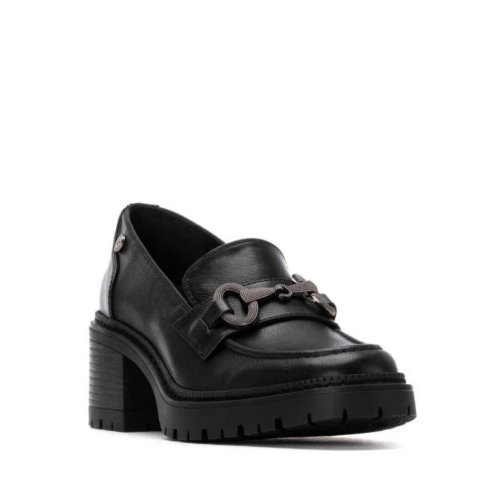 Mocassino in ecopelle con tacco