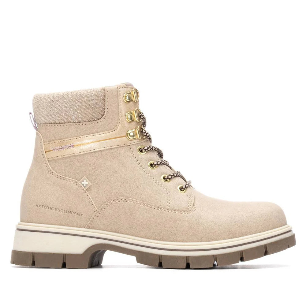 Boots in ecopelle beige
