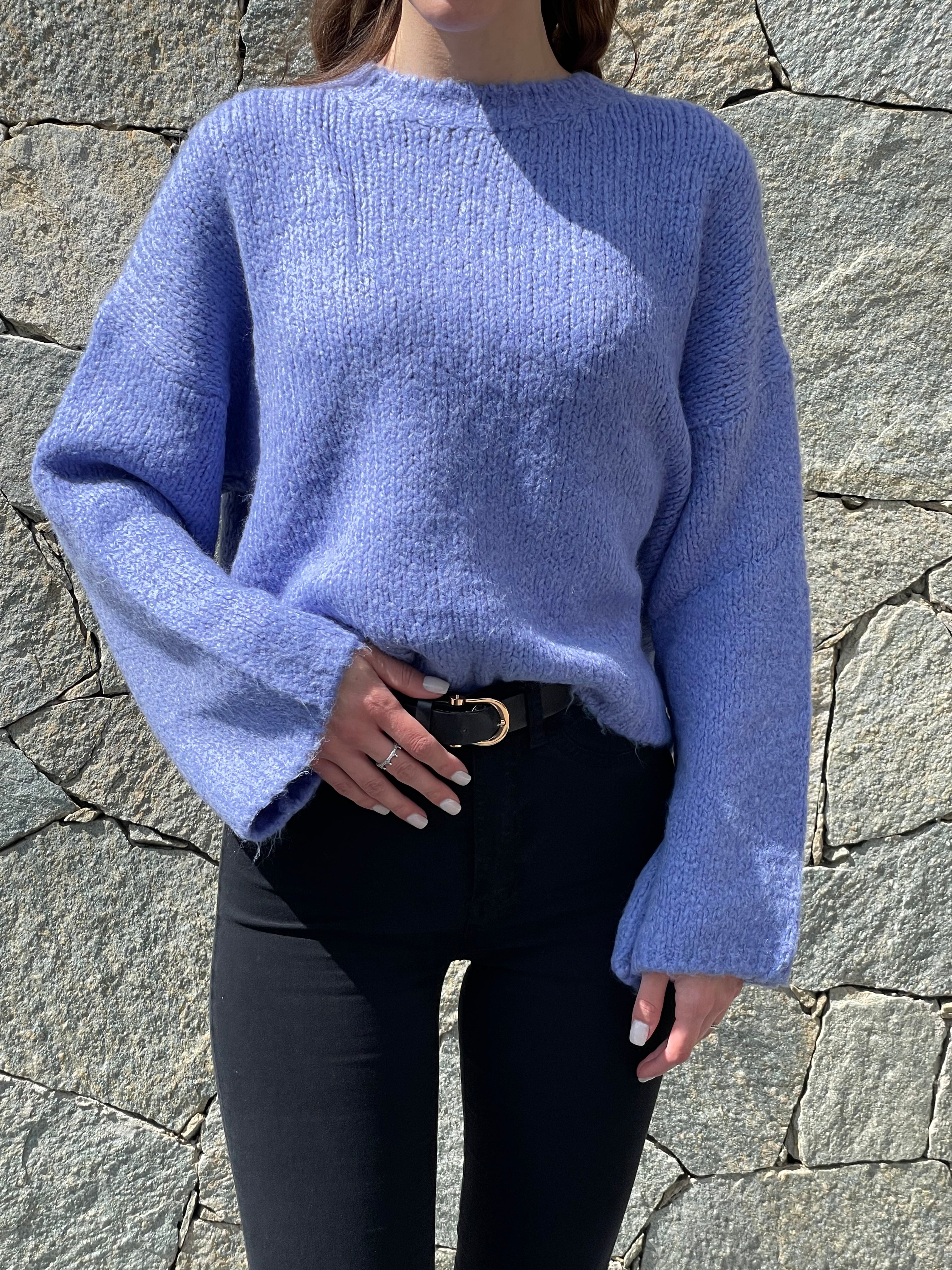 Maglia over manica ampia