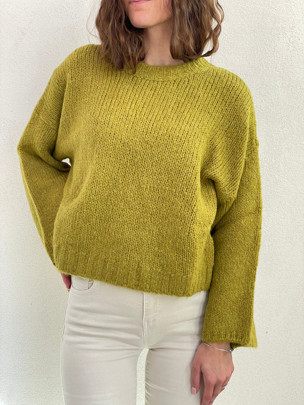 Maglia over manica ampia