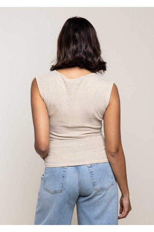 Maglia spalla larga Lurex