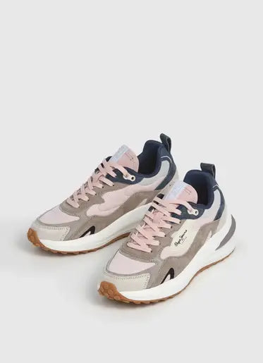 Sneakers in pelle scamosciata