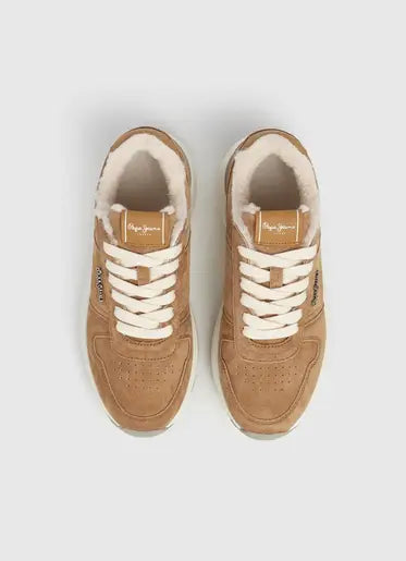 Sneakers in pelle scamosciata