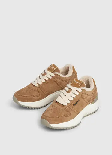 Sneakers in pelle scamosciata