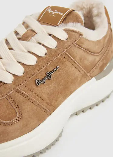 Sneakers in pelle scamosciata