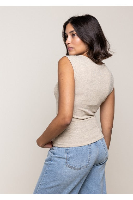 Maglia spalla larga Lurex