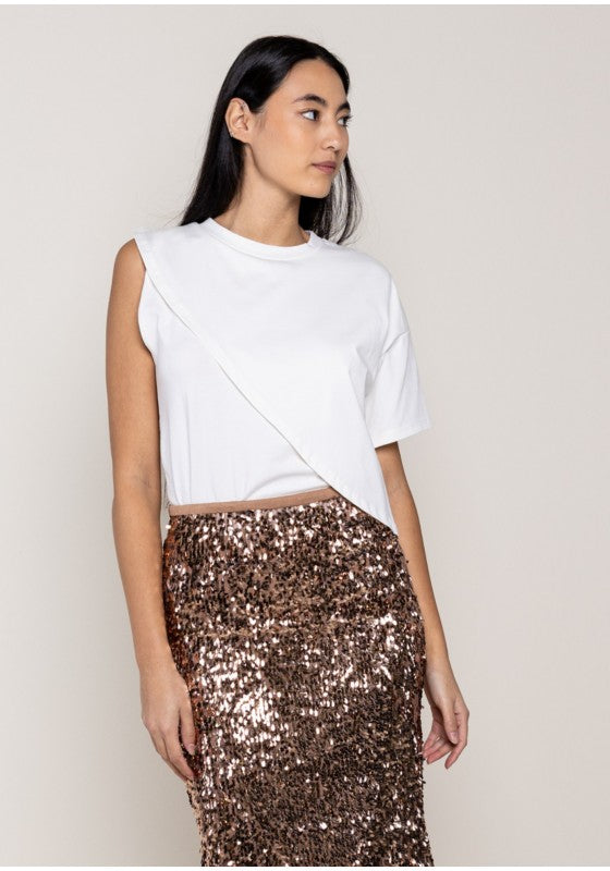 T-shirt asimmetrica