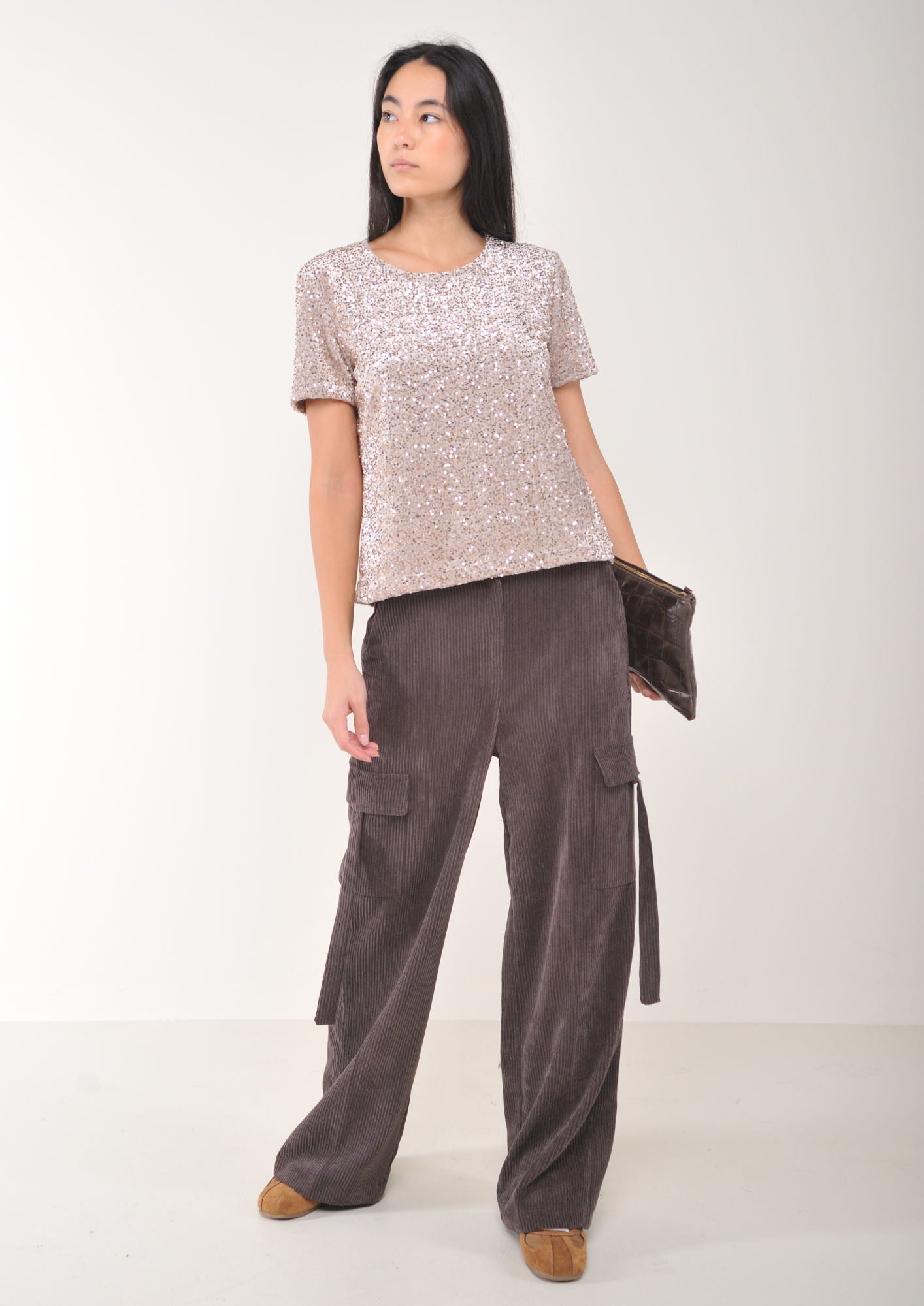 Maglietta paillettes