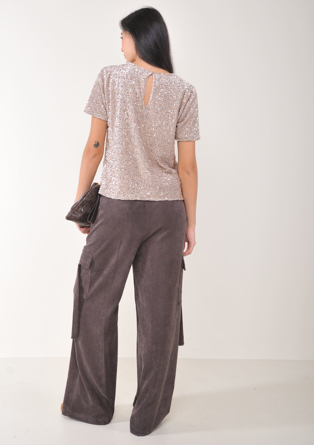 Maglietta paillettes