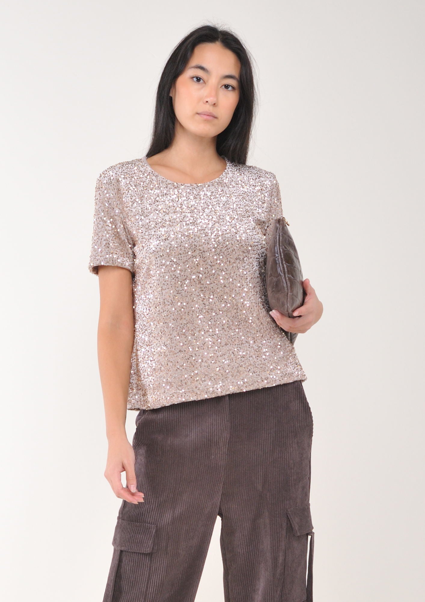 Maglietta paillettes