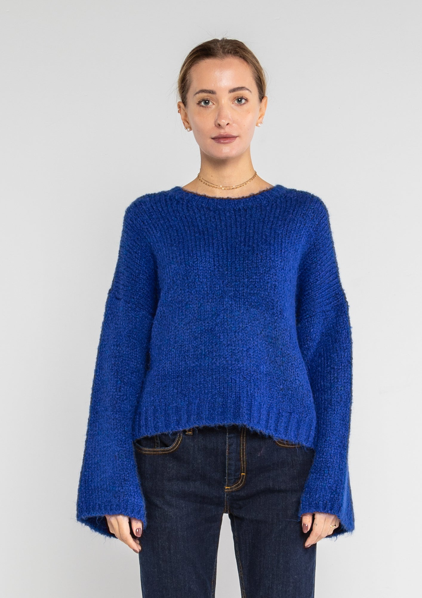 Maglia over manica ampia