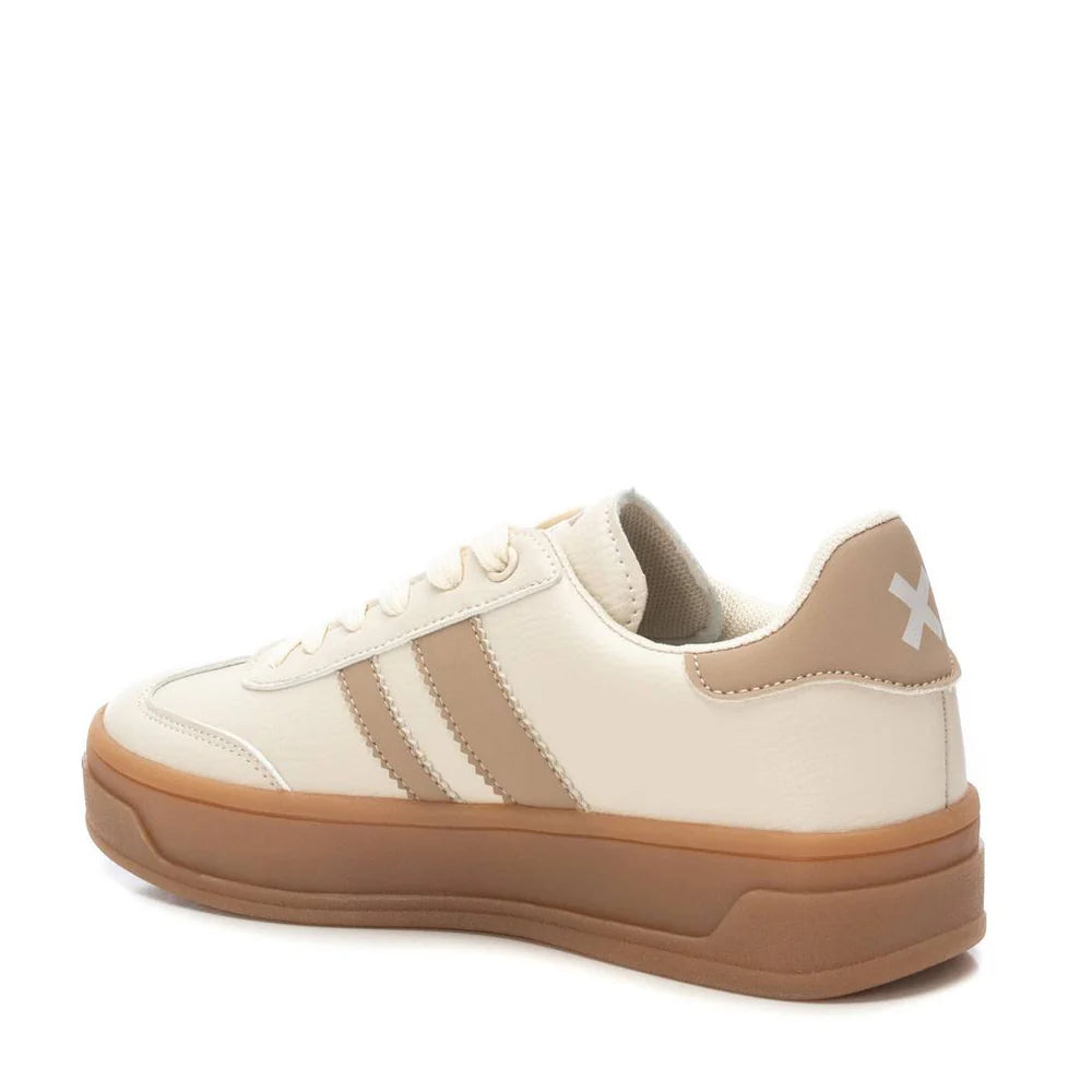 Sneakers beige in ecopelle