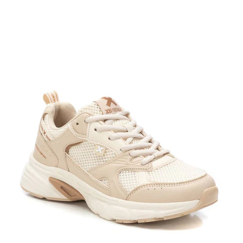 Sneakers in tela beige