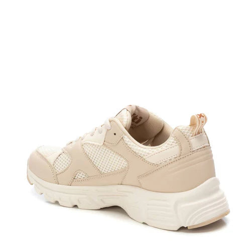 Sneakers in tela beige