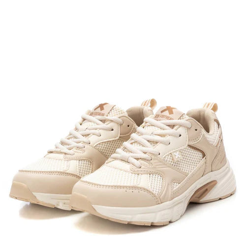 Sneakers in tela beige
